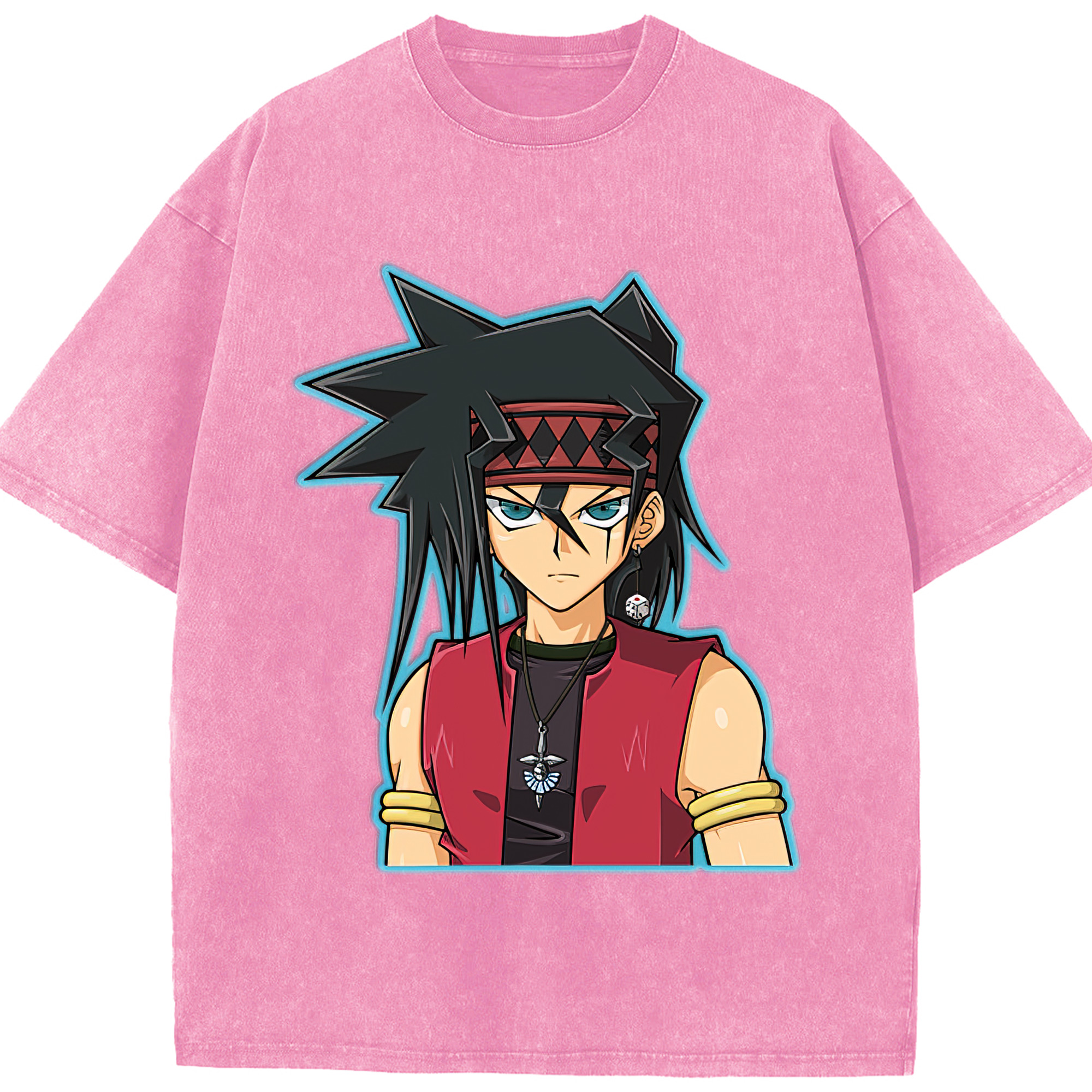 （画像用） 遊☆戯☆王 Yu-Gi-Oh! 綿100% ヴィンテージ風 半袖Tシャツ（フロントプリント）